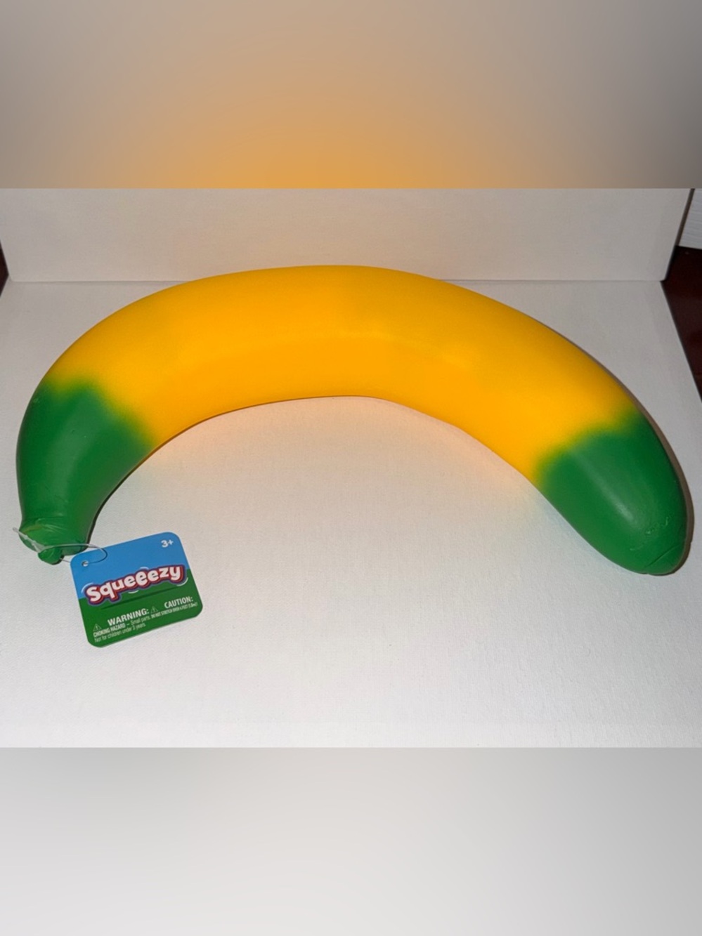 Banana- jumbo squeeezy toy - brand: Sunny Days - ships ASAP